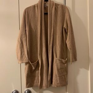 LOFT soft cardigan in tan